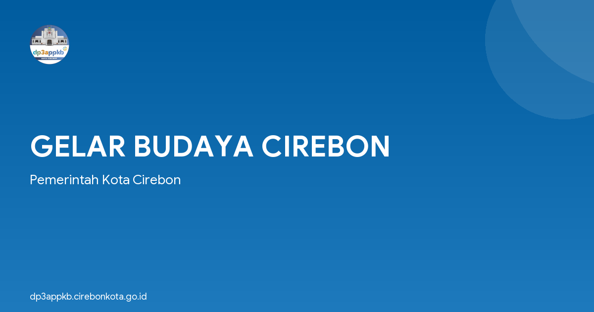 GELAR BUDAYA CIREBON