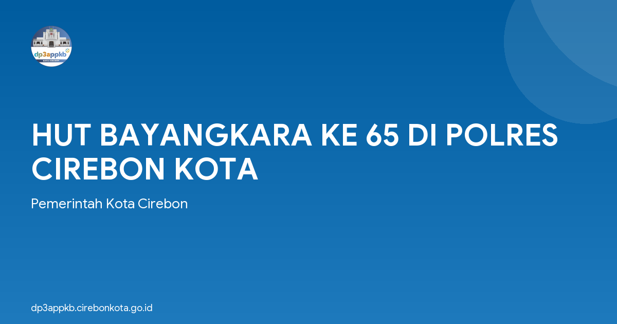 HUT BAYANGKARA KE 65 DI POLRES CIREBON KOTA