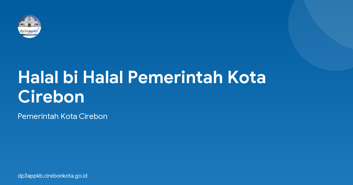 Halal bi Halal Pemerintah Kota Cirebon