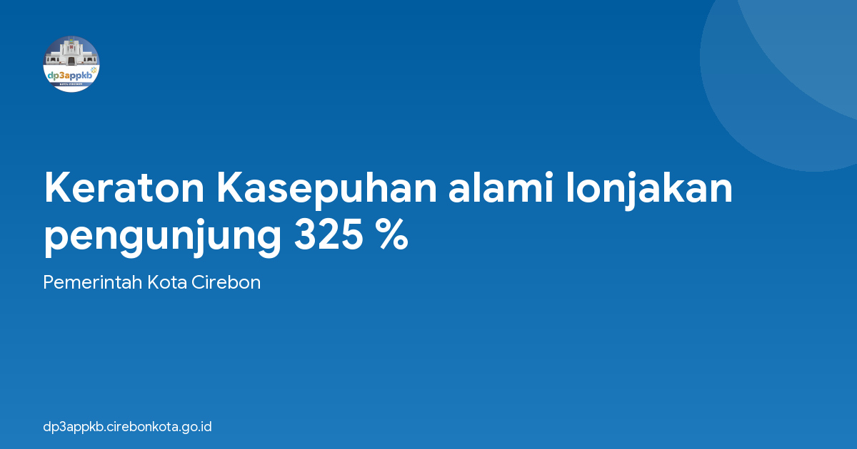 Keraton Kasepuhan alami lonjakan pengunjung 325 %