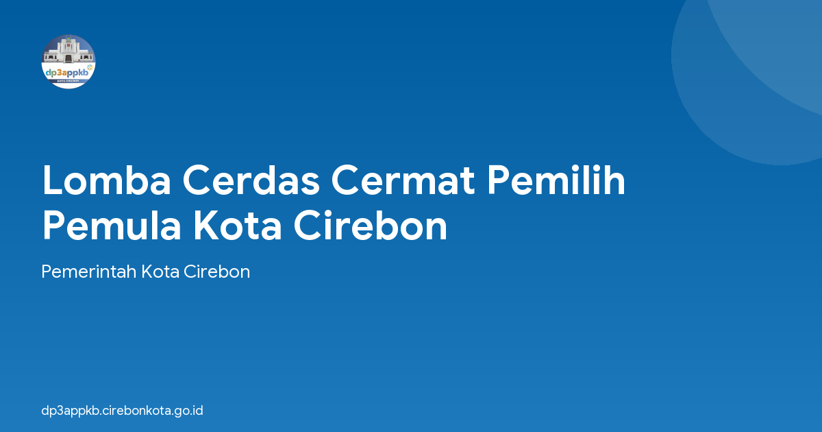 Lomba Cerdas Cermat Pemilih Pemula Kota Cirebon