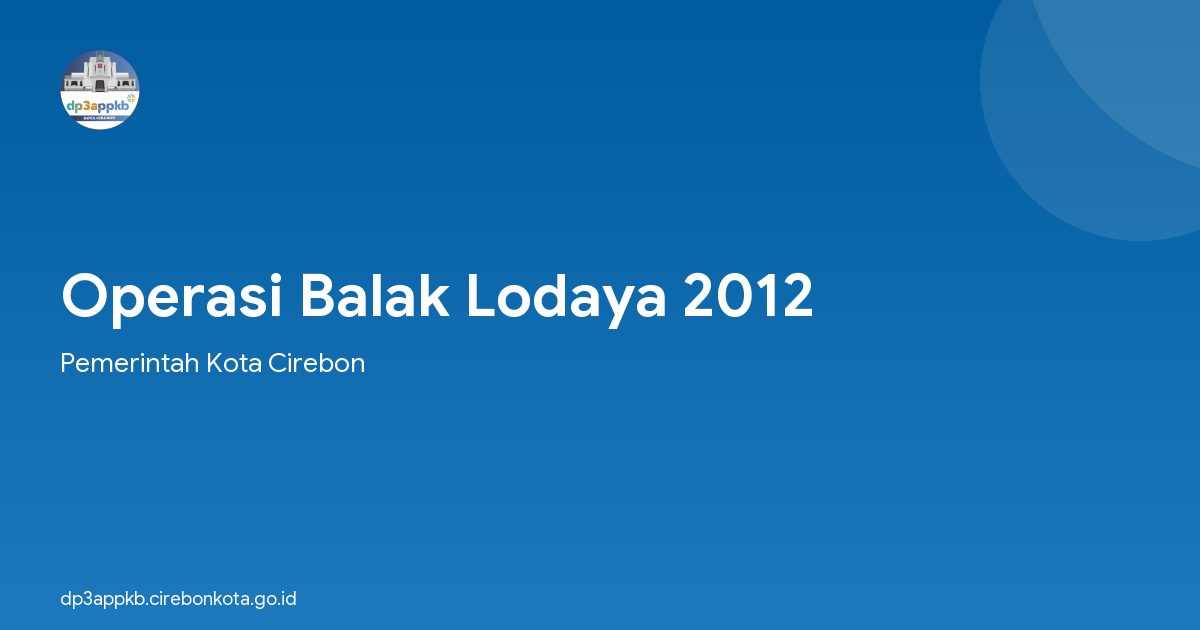 Operasi Balak Lodaya 2012