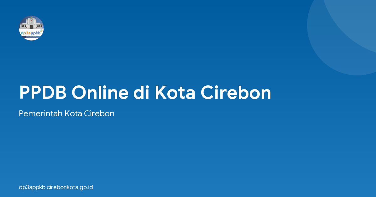 PPDB Online di Kota Cirebon