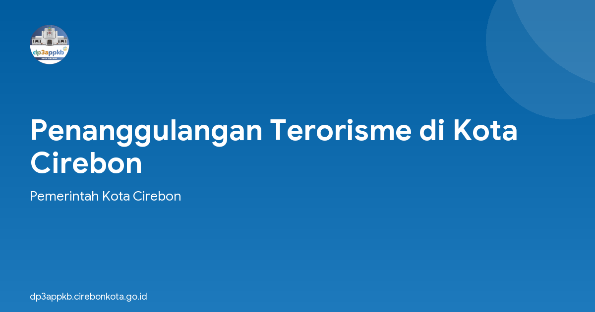 Penanggulangan Terorisme di Kota Cirebon
