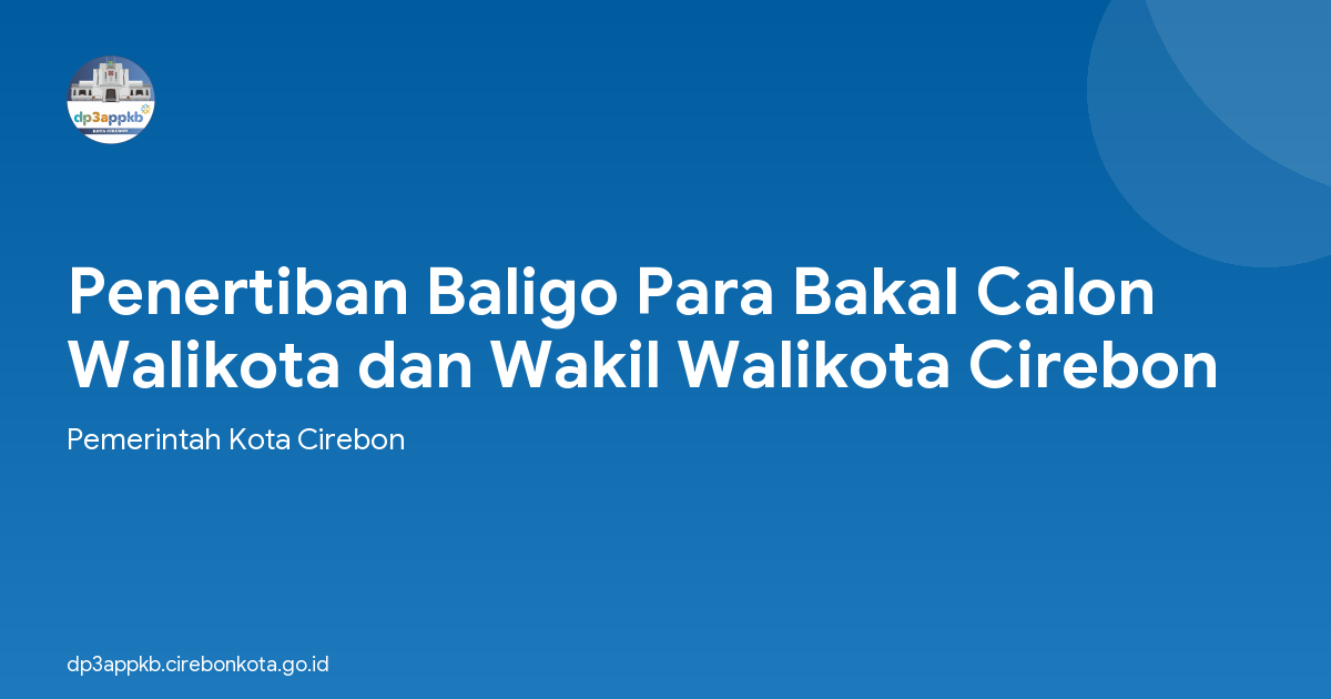 Penertiban Baligo Para Bakal Calon Walikota dan Wakil Walikota Cirebon