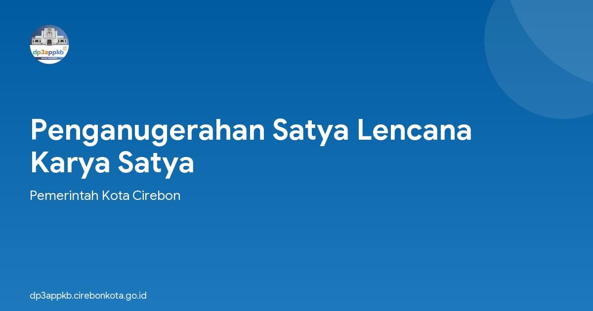 Penganugerahan Satya Lencana Karya Satya