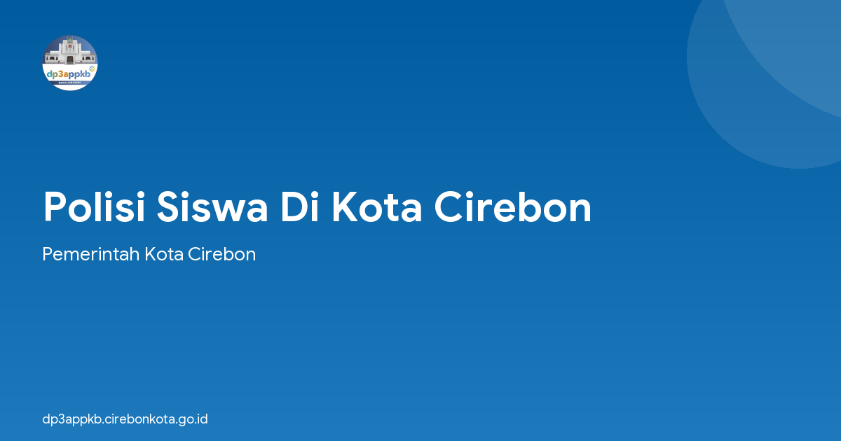 Polisi Siswa Di Kota Cirebon