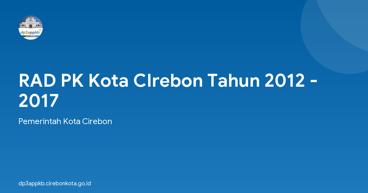 RAD PK Kota CIrebon Tahun 2012 - 2017