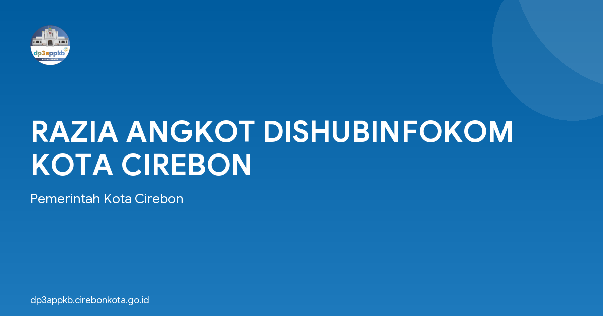 RAZIA ANGKOT DISHUBINFOKOM KOTA CIREBON