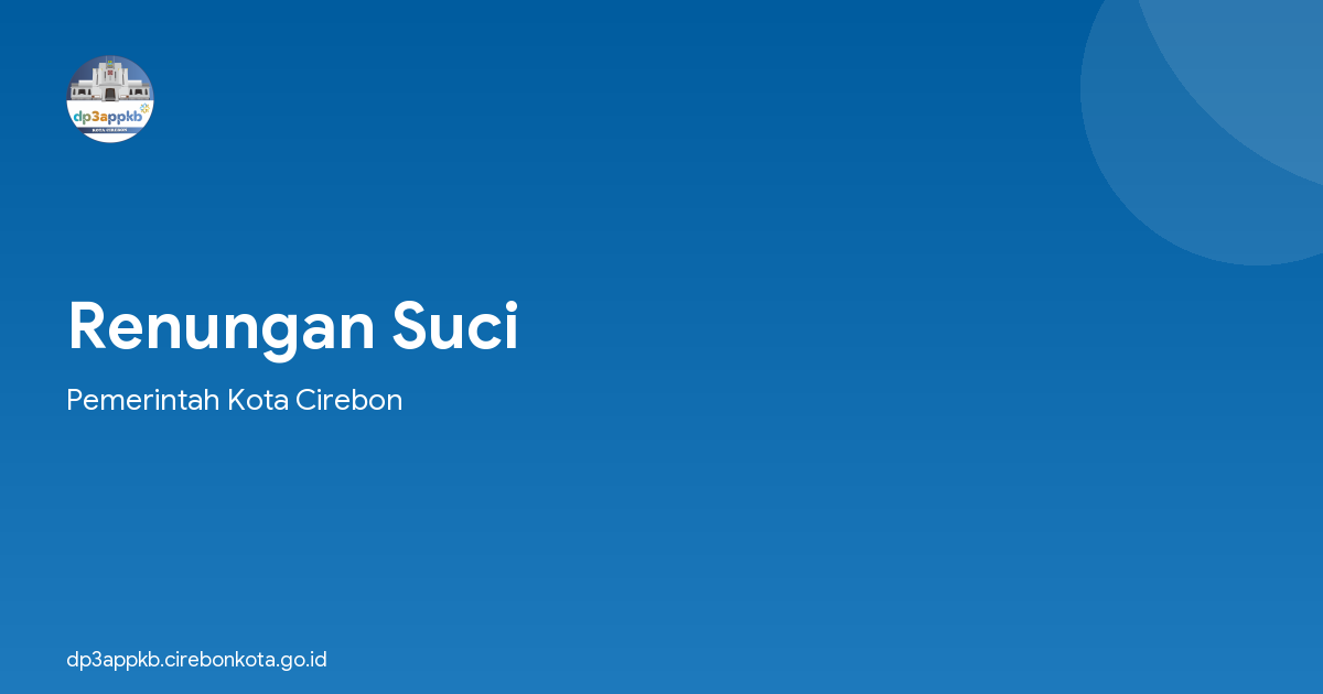 Renungan Suci