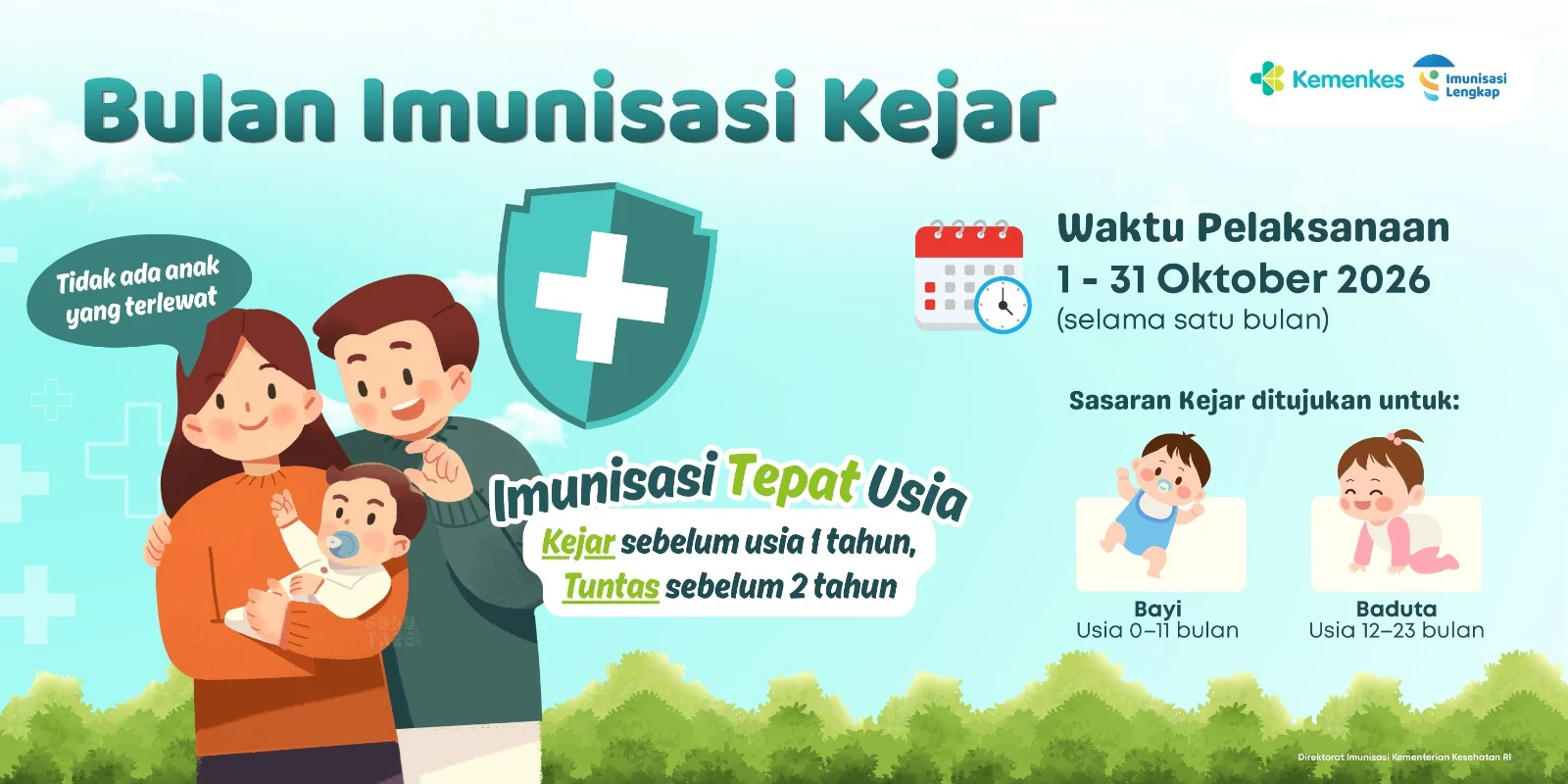 Biar Tidak Ada yang Terlewat, Yuk Kejar Imunisasinya!
